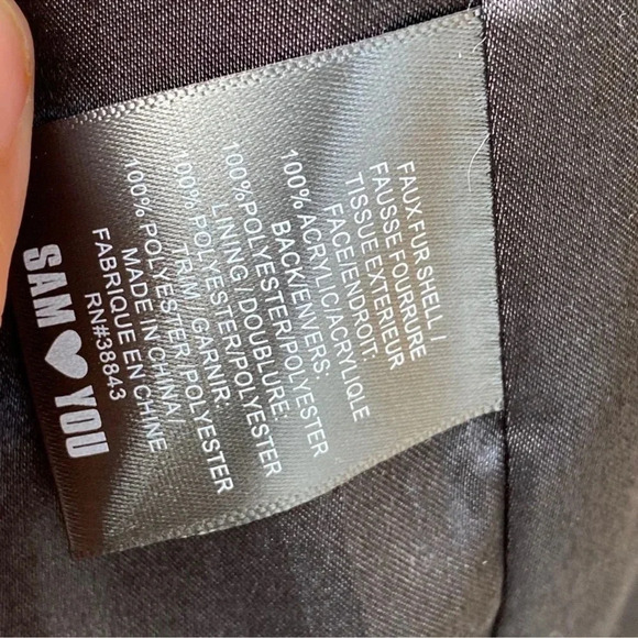 Sam edelman ombre faux fur coat Sz small - Picture 11 of 12